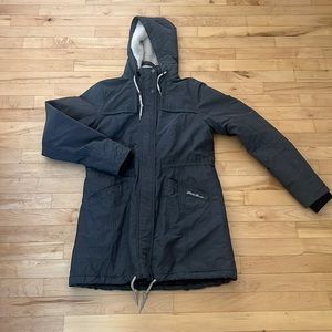 Eddie Bauer women's size medium, charcoal gray winter coat